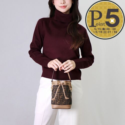 【14日20時～28h限定ポイント5倍】 フェンディ FENDI 2WAYバッグ モン トレゾール 8BS093 ALP3 F1A0F MORO SAND SOFT