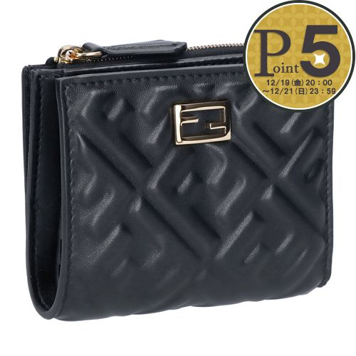 未使用級✨フェンディ 二つ折り財布 がま口 FF ロゴ ズッカ柄 ブラック フェンディ ズッカ柄 二つ折り財布のおすすめ人気商品一覧 通販