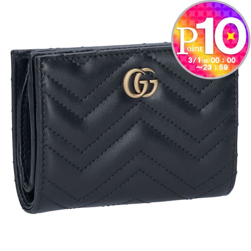 楽天市場】グッチ GUCCI 財布 二つ折り GG マーモント ウォレット