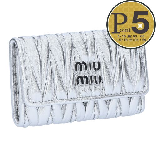楽天市場】ミュウミュウ MIU MIU マテラッセレザー キーケース
