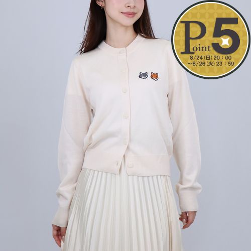 メゾンキツネ カーディガン レディース メゾンキツネ MAISON KITSUNE レディース ウールカーディガン V