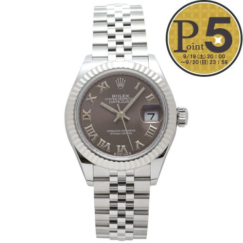 【9日0時～48h限定ポイント5倍】 ロレックス ROLEX 腕時計 レディースウォッチ デイトジャスト28 279174 グレー 【お取り寄せ】