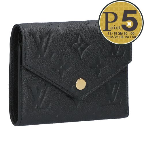 ルイヴィトン ポルトフォイユポンヌフ　コンパクト　M62184　ノワール　財布 モノグラム・アンプラント ポルトフォイユ・ポンヌフ・コンパクト