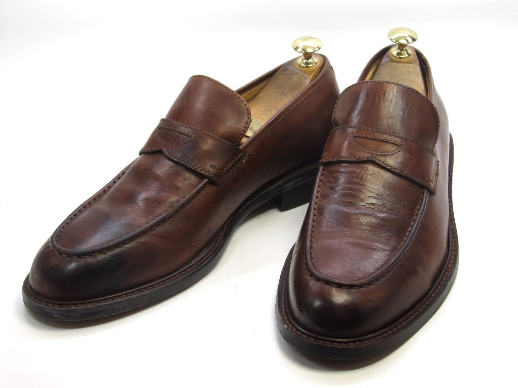 中古 送料無料 Le Saunda41 26 5cm 27 0cm スリッポンメンズシューズ 紳士 靴 ビジネス カジュアル メンテナンス済 Wloczypies Pl