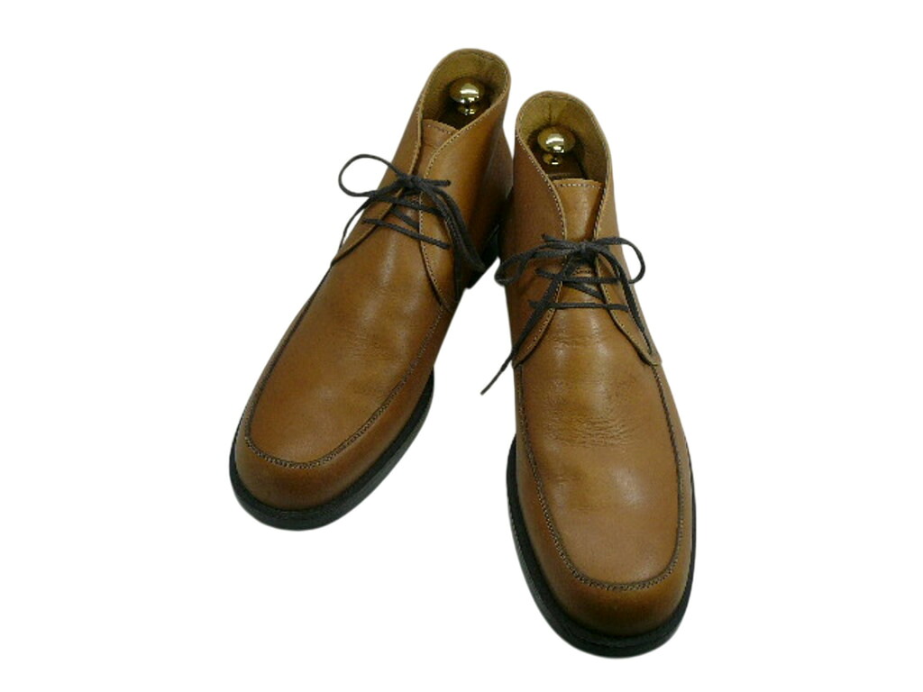 【中古】【貨物輸送無料】MEN\u0027S BIGIN/A (26.0珊～26.5珊) レザーチャッカーブーツメンズシューズ 成人男性 靴  商行為 心地よい 検査と修理済