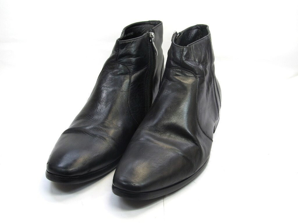 【中古】【貨物輸送無料】HIM uomo250 /  (25.0珊～25.5珊) サイドジップブーツメンズシューズ 成人男性 靴  商行為 心地よい 検査と修理済