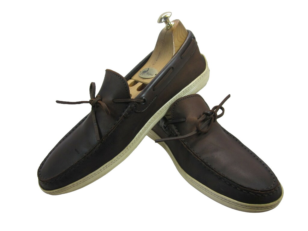 【中古】【送料無料】 TOD'S (トッズ) 8.5 A / (26.0cm～26.5cm) イタリア製・スリッポン メンズシューズ 紳士 靴 ビジネス カジュアル メンテナンス済
