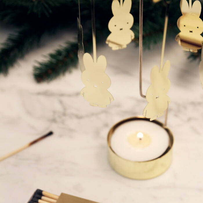 【楽天市場】Miffy Rotary Candle Holder ミッフィーロータリーキャンドルホルダー ビッグゴールド PLUTO