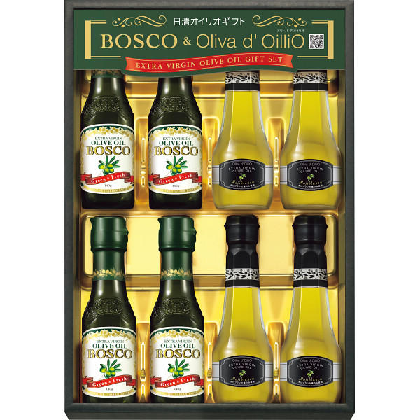 【のし無料】送料無料 ボスコ＆オリーバデオイリオＥＸＶオリーブオイルギフト BL-50 ボスコ オリーブオイル ２種類 ギフト限定 エキストラバージンオリーブオイル 詰め合わせ《内祝い お返し 出産内祝い ギフト プレゼント 贈答 挨拶》