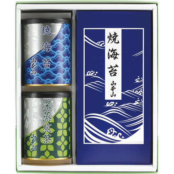 【のし無料】送料無料 山本山 海苔・銘茶詰合せ YNT-403N 板のり 焼海苔 深蒸し煎茶 詰め合せ プレゼント 内祝い・贈り物に【 もらって嬉しい 女性に喜ばれるギフト 海苔 ブランド 高級感 法人 手土産】
