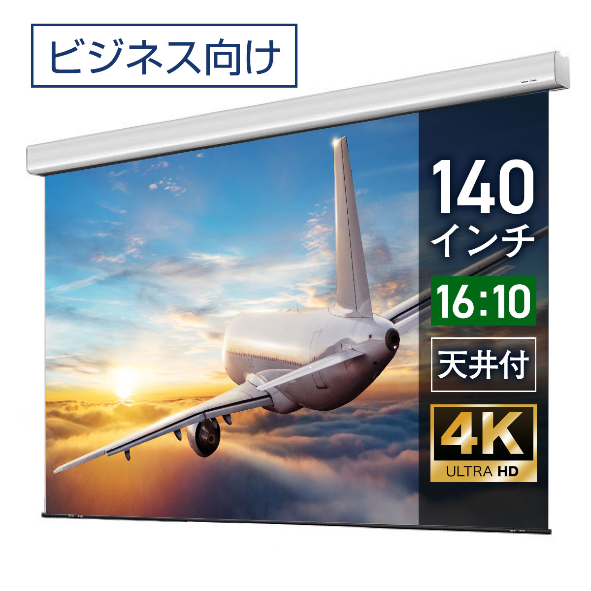 楽天市場】プロジェクタースクリーン 130インチ 吊り下げ