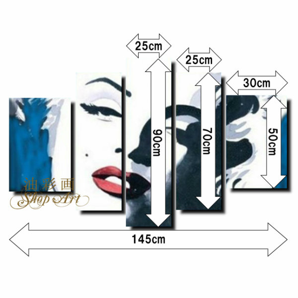 絵画 インテリア 送料無料 壁掛け油絵 人物画 抽象画 絵おしゃれ 壁掛け 絵 インテリア 絵画 インテリア モダン 手書きの油彩画 キャンバスアートアートパネル 枚セット マリリンモンロー ブルーmサイズ 1631 Lojascarrossel Com Br