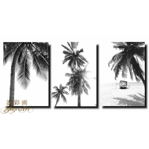 カット 溟渤 芸術ダイアログボックス 送料無料 当風 見せ付ける パネル モノクロ椰子の木 1656 所挿図 壁掛け 筆跡 油画 絵 自然画 家什 たまり場キャンバスアート 壁飾り ハワイアン Daemlu Cl