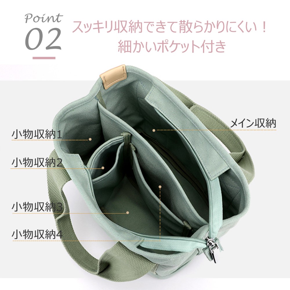 送料無料】 ミニトートバッグ ファスナー付き ミニトート ミニ