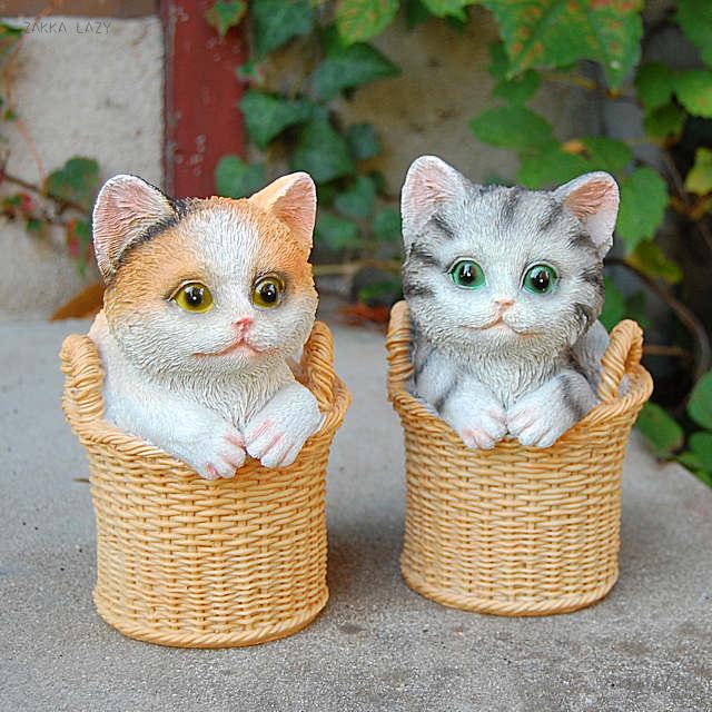 ガラスオーナメント　カゴに入っている猫ちゃん ✨新商品のご案内✨ 香箱座りねこが新入荷🎉 ねこがリラックスしている