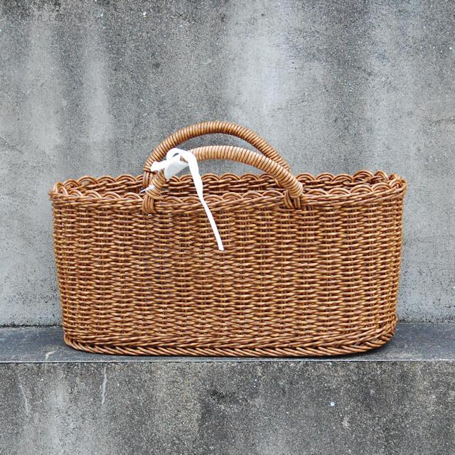 楽天市場】フランス柳バスケット パニエ レクタングルS【手づくりの