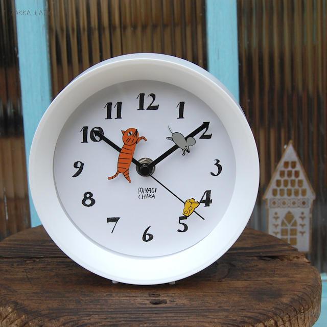 楽天市場】山鳩舎 yamabatosha 2way clock(CAT・FOX)【置き時計 置時計