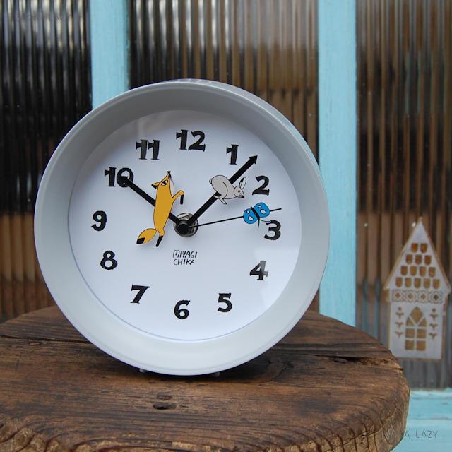 楽天市場】山鳩舎 yamabatosha 2way clock(CAT・FOX)【置き時計