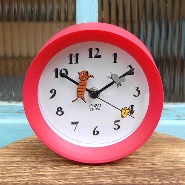 楽天市場】山鳩舎 yamabatosha 2way clock(CAT・FOX)【置き時計 置時計