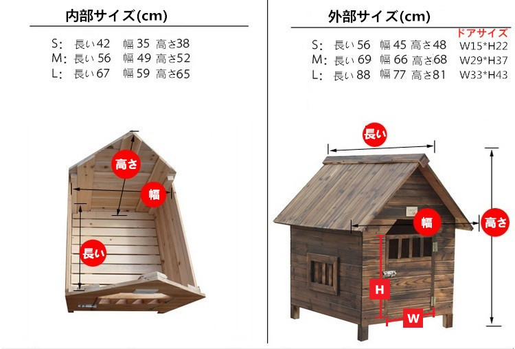 L号諜報員舎 キャット舎 犬仮小住まい 猫小屋 らっぱ屋 Pet House Diy形作 木製 部屋の入り口付 室内野天犬舎 ペット役立つこと 小屋 屋外 中型犬 大型用 ドッグ住居 ペットハウス Fanorte Edu Br