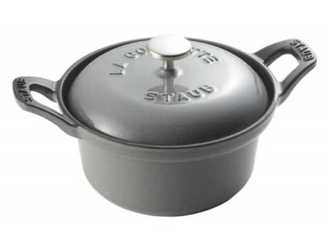 楽天市場 公式 Staub ココットヴィンテージシリーズ ラウンド12cm グレー 生涯保証 ストウブ ココット オーブン Ih対応 Ih ホーロー鍋 鍋 デザイン おしゃれ 調理器具 琺瑯 ホウロウ 両手鍋 深型 Zwilling J A Henckels楽天市場店