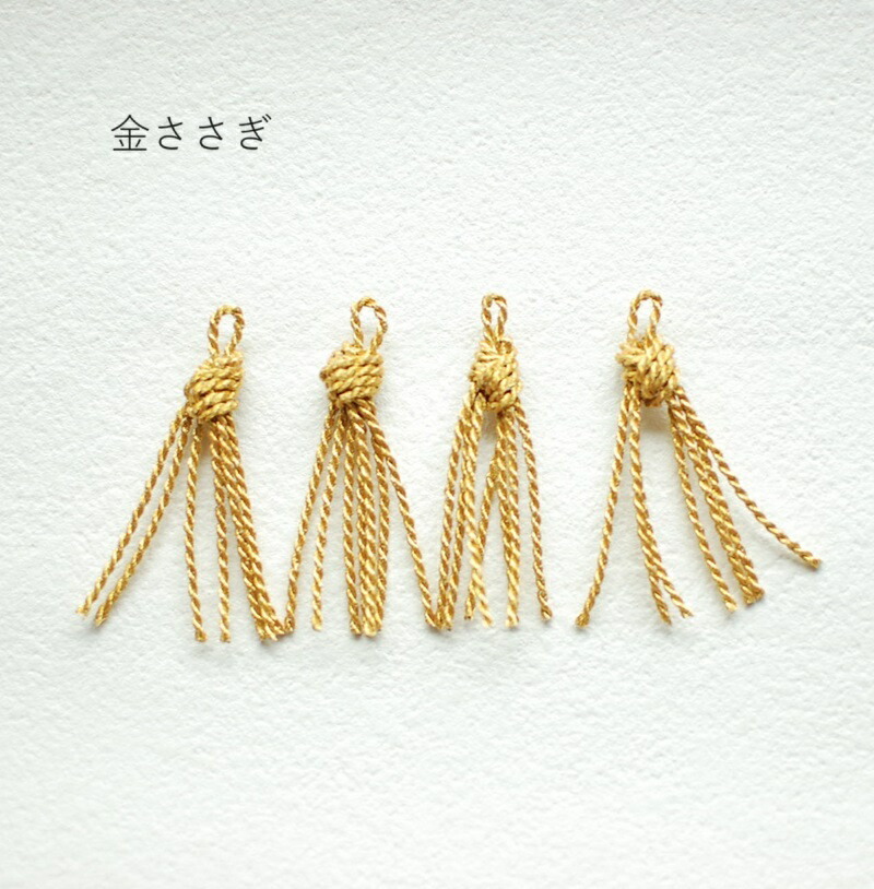 楽天市場】手芸材料 亀房 ストラップ 金 銀 色の和風飾り ふくさにも