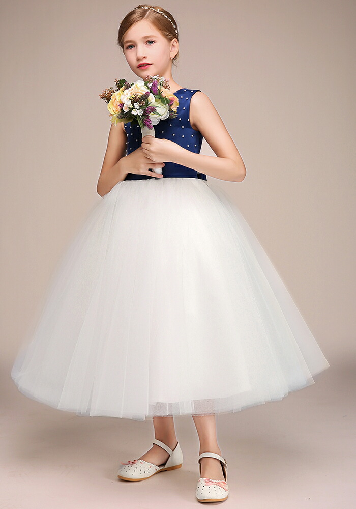 大注目 子供ドレス ネイビータフタとホワイトチュールのコントラストがドレス ａラインドレス 発表会 ガールズ ドレス ロングドレス キッズドレス 子ども ドレス 発表会 結婚式 上質 ドレス 女の子 ドレスショップ ゴールドバニーw 現金特価 E Compostela Gob Mx