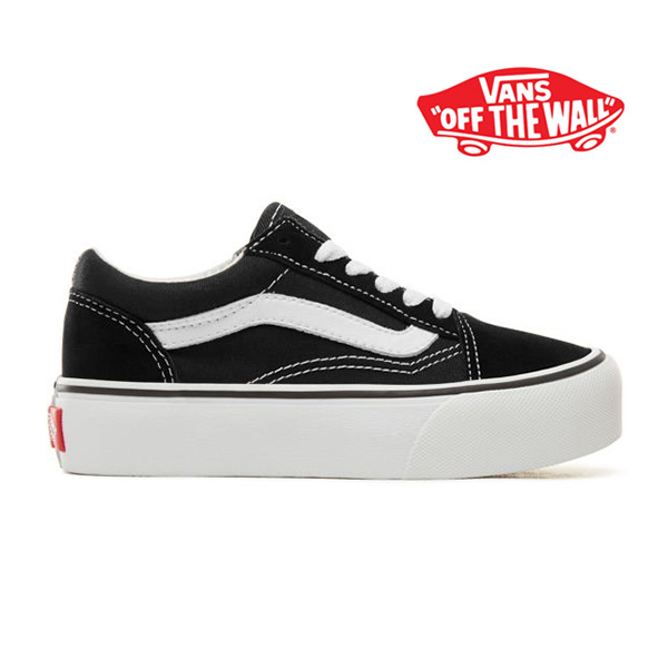 black and white vans thick sole