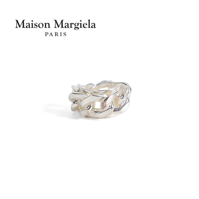 【楽天市場】Maison Margiela メゾンマルジェラ チェーン リング シルバー 指輪 ギフト プレゼント メンズ レディース