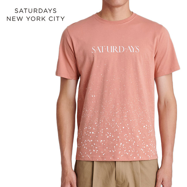 Saturdays NYC サタデーズ ニューヨークシティ ペイント ロゴTシャツ M41929PT17 10周年 メンズ