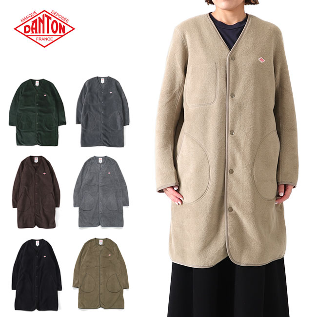 DANTON ダントン フリースロングジャケット　38 楽天市場】DANTON フリースロングジャケット ダントン レディース JD