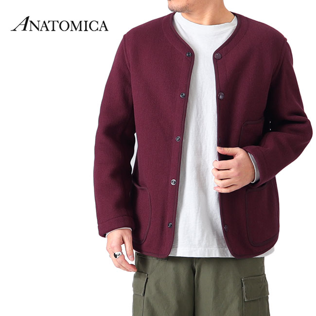 楽天市場】ANATOMICA / SWEAT RAGLAN CREW CARDIGAN / GREY