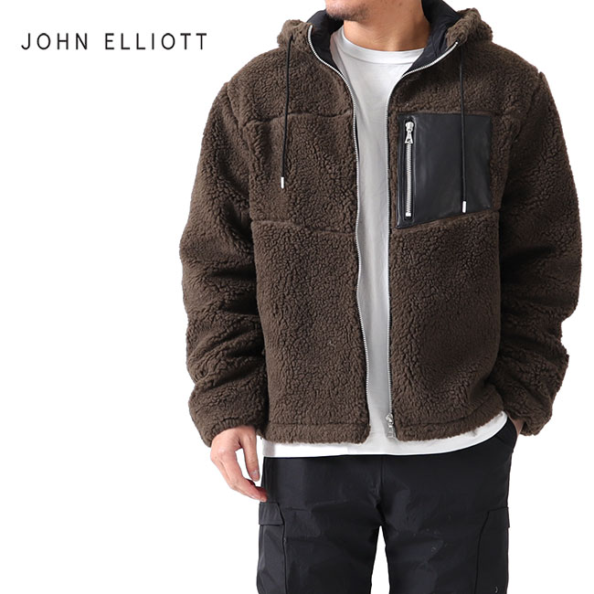 JOHN ELLIOTT ジョンエリオット ボアフリースジャケット 3020400102 ボアパーカー メンズ｜Golden State