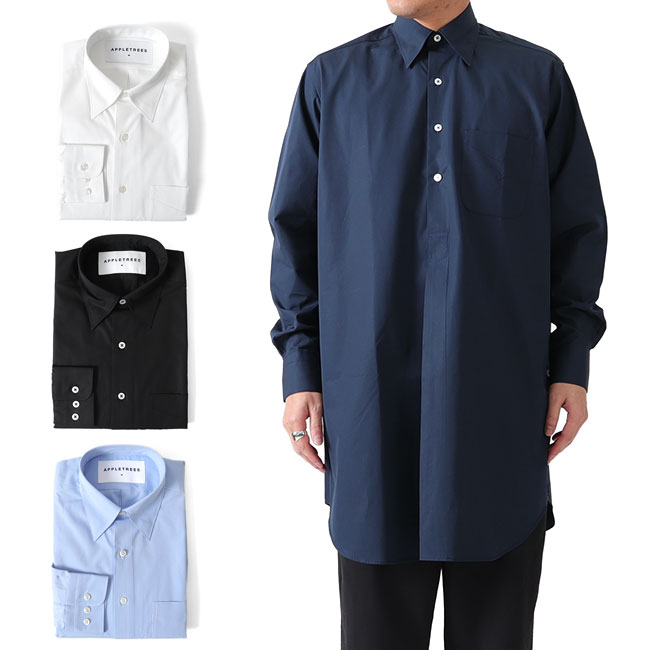 楽天市場】APPLE TREES アップルツリーズ ノーカラー トラベラーシャツ