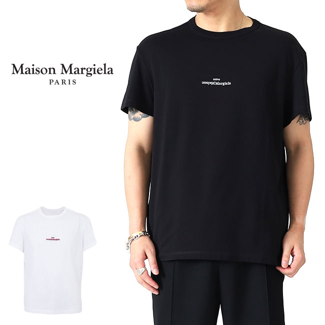 楽天市場】メゾンマルジェラ Tシャツ アップサイドダウンロゴ
