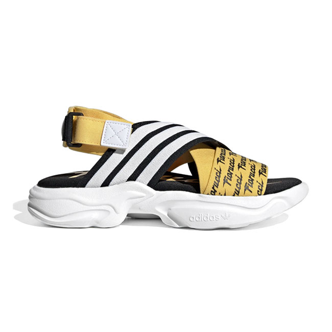 adidas × FIORUCCI アディダスオリジナルス フィオルッチ コラボ 3ライン ストラップサンダル EG6213 メンズ レディース