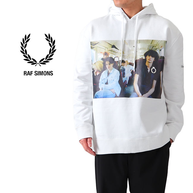 楽天市場 Time Sale Fred Perry Raf Simons フレッドペリー ラフシモンズ フォトプリント スウェットパーカー Sm8139 オーバーサイズ メンズ レディース Golden State
