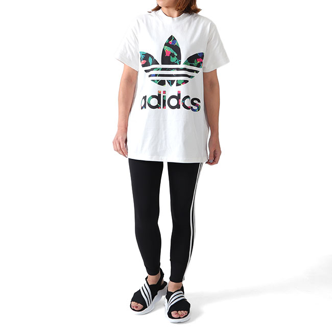 楽天市場 Adidas アディダスオリジナルス フローラル ビッグトレフォイル Tシャツ Fl0027 花柄 半袖tシャツ レディース Golden State