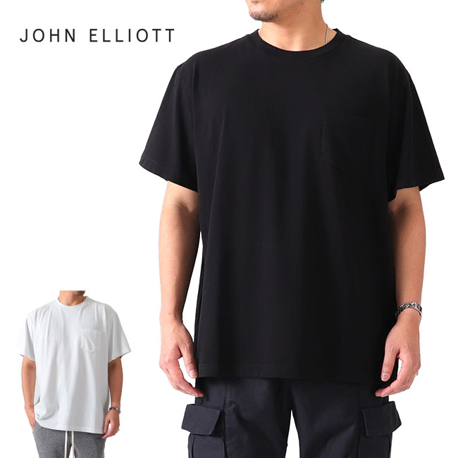 JOHN ELLIOTT ジョンエリオット 胸衣嚢 厚地の外套大きさプルオーバー LUCKY POCKET TEE 半袖プルオーバー メンズ