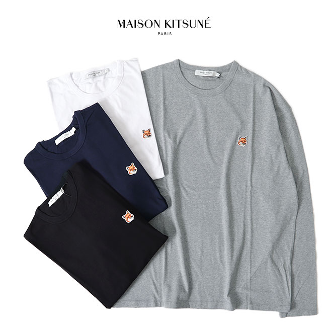 楽天市場 Maison Kitsune メゾンキツネ フォックスヘッドロゴ ロンt Fukj0010 長袖tシャツ メンズ レディース Golden State