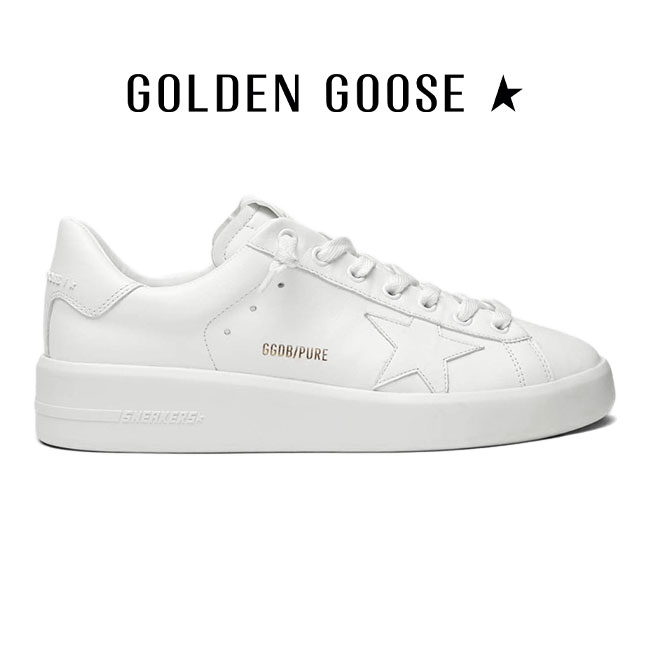 格安即決 楽天市場 Golden Goose ゴールデングース ピュアスター Pure New レザーシューズ Gmf F ホワイト 厚底スニーカー メンズ Golden State 最安値 Lexusoman Com