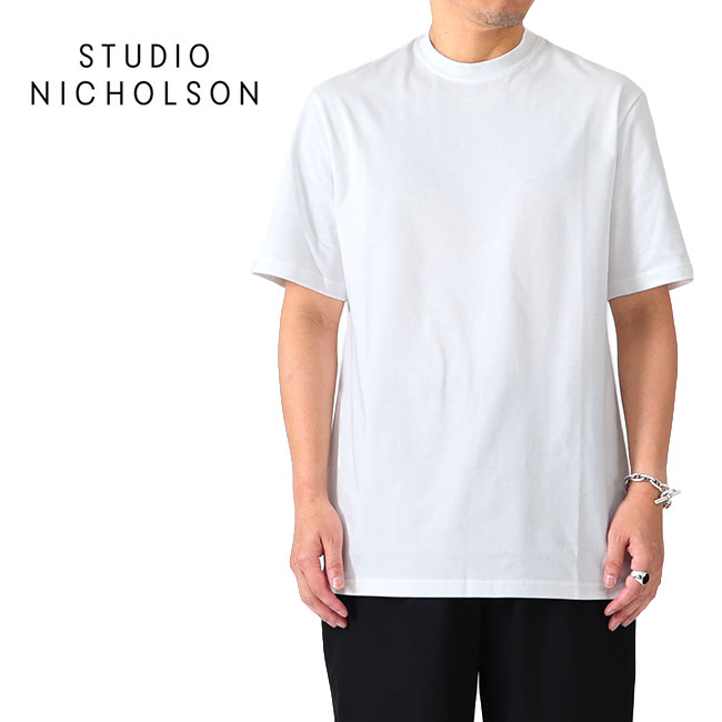 STUDIO NICHOLSON スタジオニコルソン LETRA 綿織物プルオーバー SNM-004 半袖プルオーバー メンズ