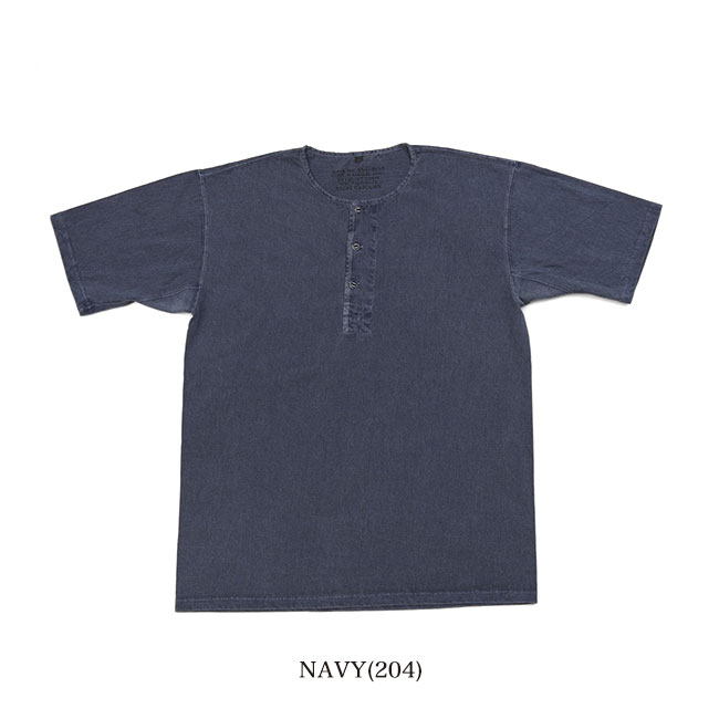 Nigel Cabourn ナイジェルケーボン 50 S ピグメント ヘンリーネックtシャツ 半袖tシャツ メンズ