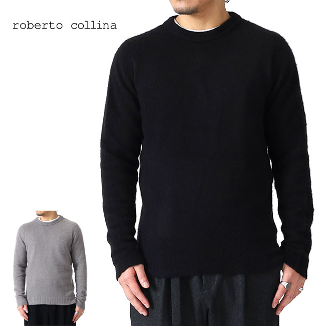 [SALE] Roberto Collina ロベルトコリーナ カシミア シルク クルーネック セーター RY32201 メンズ