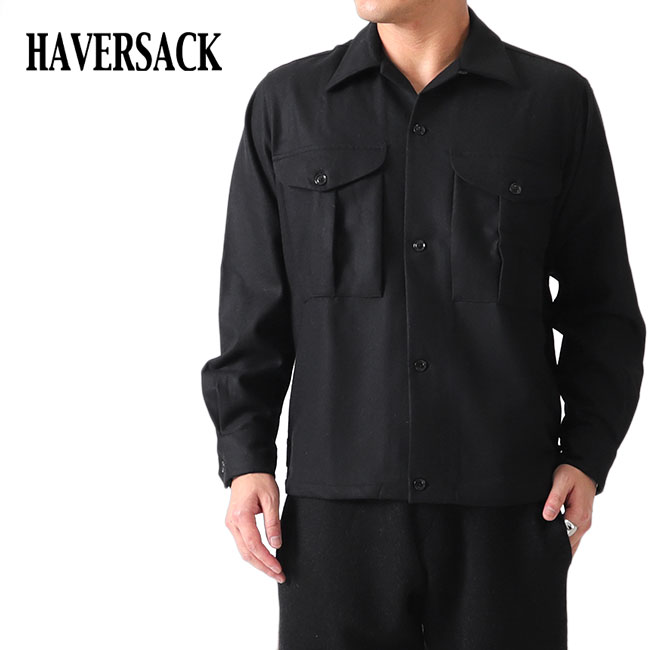 ハバーサック バンドカラー ロングシャツ ネイビー サイズM 楽天市場】HAVERSACK ハバーサック バンドカラー ロングシャツ