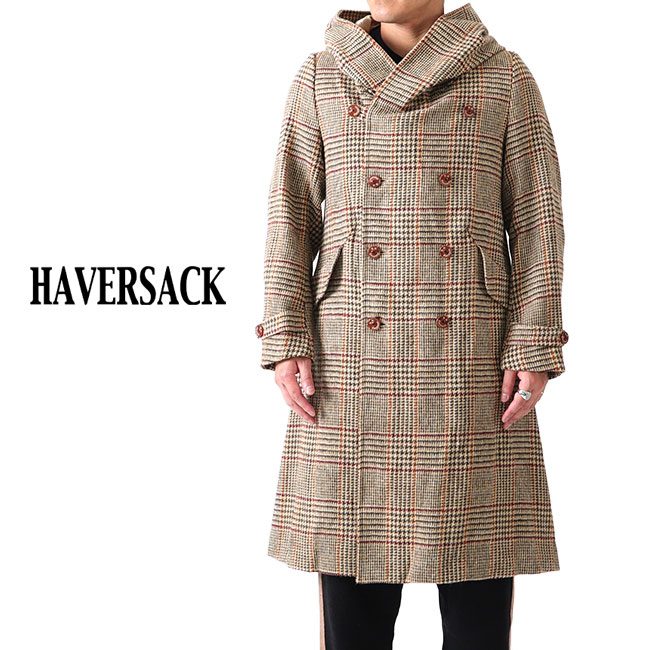 HAVERSACK*フード付きトレンチコート*Mサイズ*ハバーサック HAVERSACK ウェザートレンチコート（オリーブ）｜撥水性のある