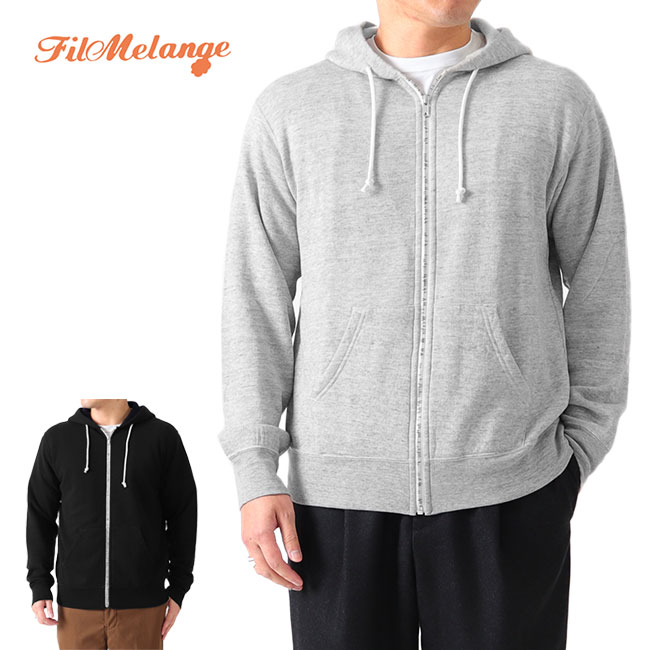 FilMelange フィルメランジェ UBALDO ウバルド カシミアコットン ジップアップ パーカー 2121017 メンズ|Golden State