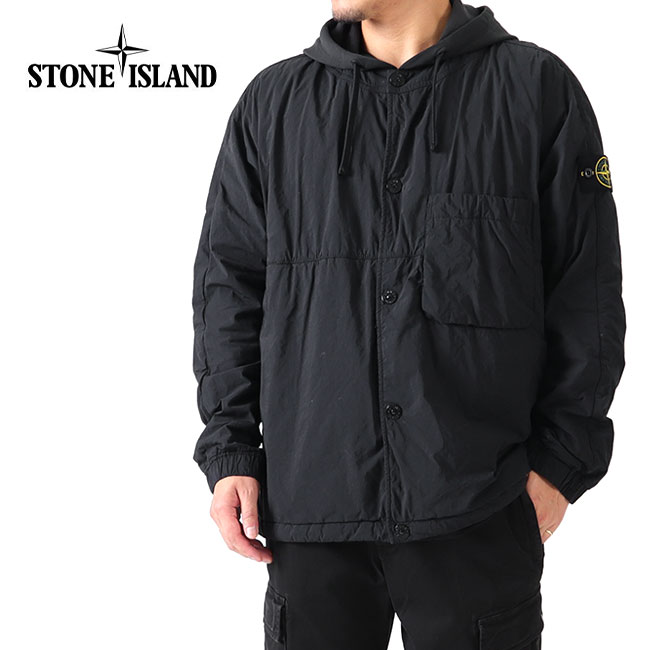 Stone Island 黒 ジップアップジャケット(L) Stone Island Black Patch Jacket (Black) – CNCPTS