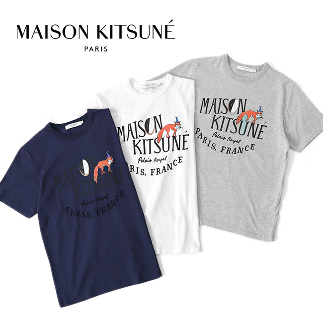 【メゾンキツネ×オランピア・ル・タン】Tシャツ /ピンク MAISON KITSUNÉ/メゾン キツネ｜デザイナー「オランピア・ル