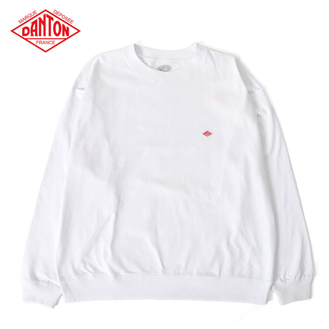 【楽天市場】DANTON ダントン リブ付き ワッペンロゴ ワイド ロンT DT-C0134 スウェットロンT 長袖Tシャツ メンズ